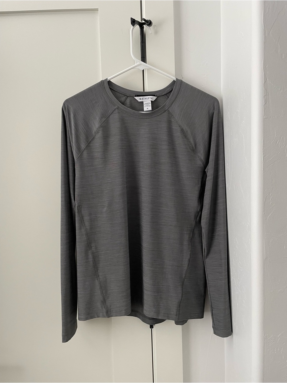 Athleta Long-Sleeve Crew Tee - Gray